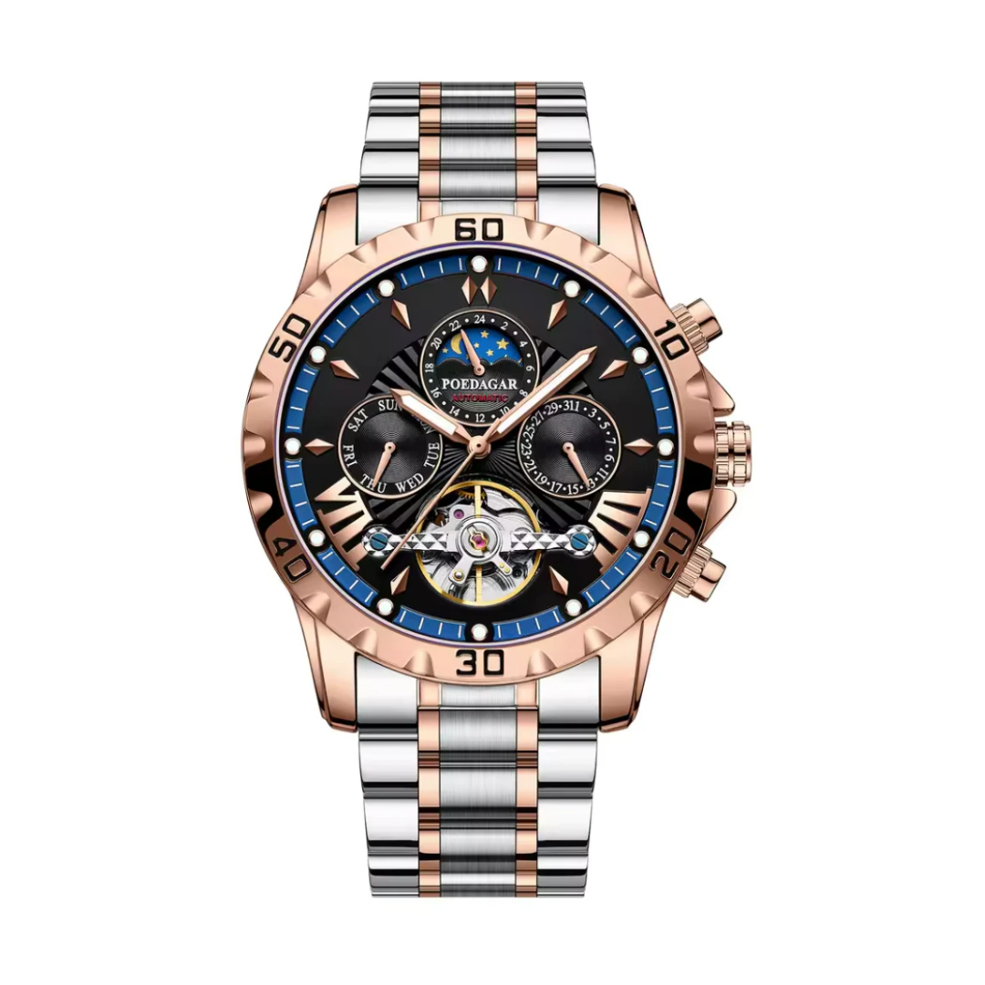 Titan Chrono X - Valmère® Luxury Men's Chronograph Watch Gold & Silver