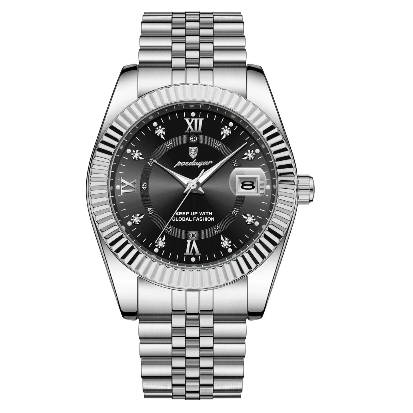 Sentinal – Poedagar Lüks Erkek Quartz Saat, Altın & Azure Mavi Özel Seri