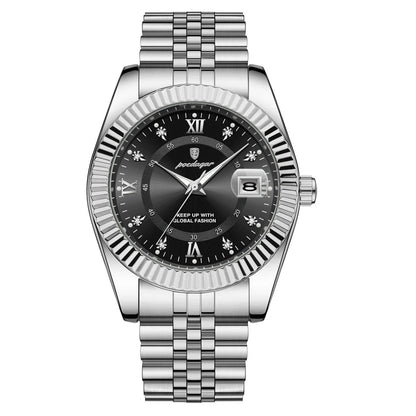 Sentinal – Poedagar Lüks Erkek Quartz Saat, Altın & Azure Mavi Özel Seri